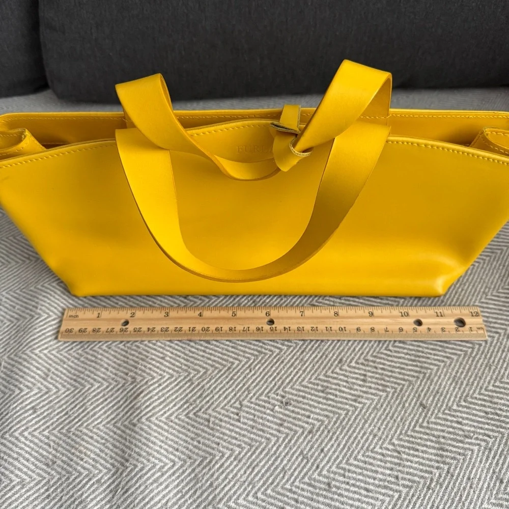 Furla Mini Tote Bag in Bright Yellow - Picture 11 of 13